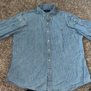 Polo Denim Long Sleeve Button Sleeve